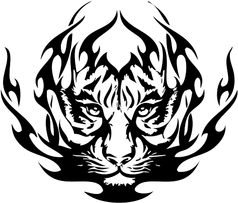 Tiger Eyes Clip Art - Tribal Tiger Face Tattoos - Free Transparent PNG Clipart Images Download. - Transparent PNG Free Download | PNGio