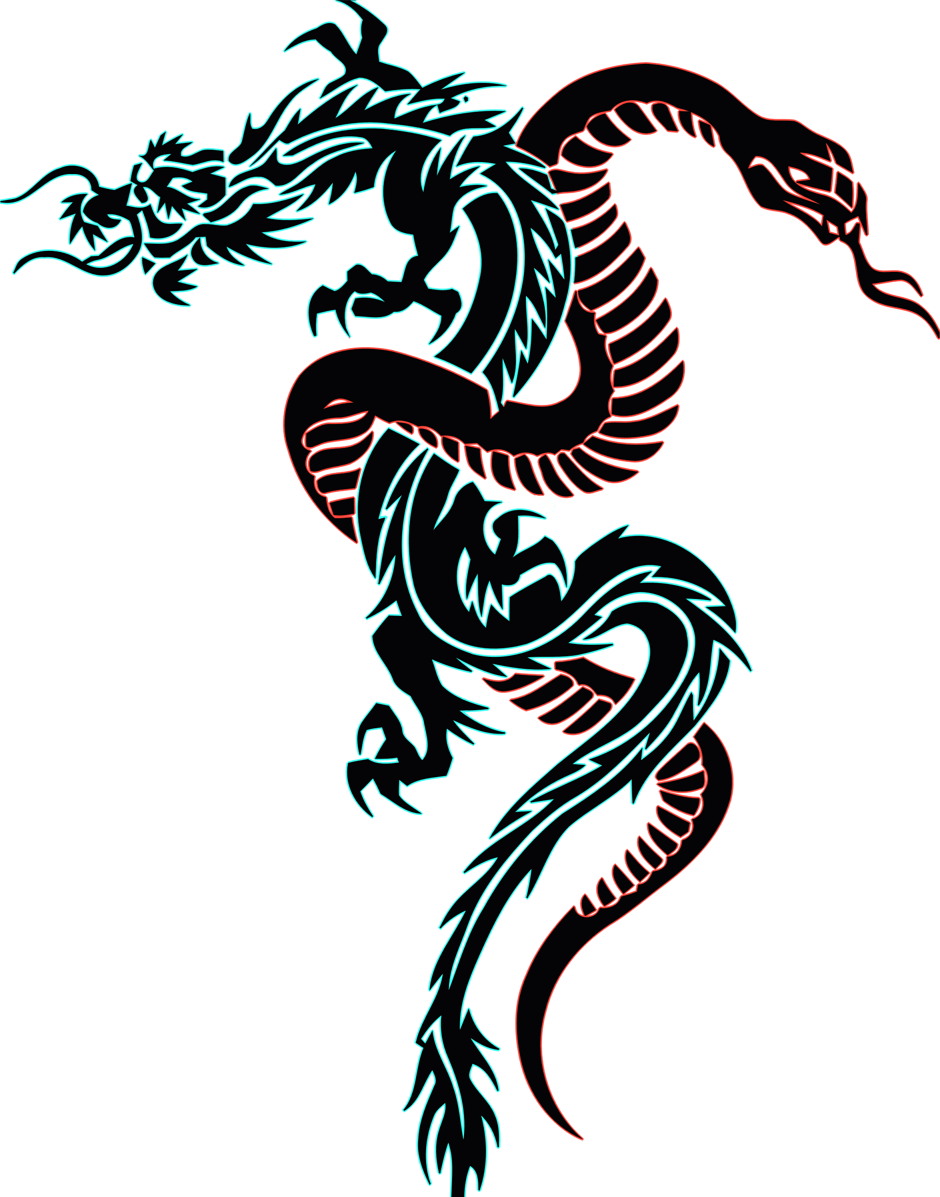 Snake Tattoo Png - Dragon And Snake Tattoo - Free Transparent PNG Clipart Images Download. - Transparent PNG Free Download | PNGio
