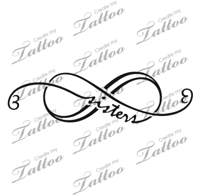 Infinity Clipart Sisters - Girly Capricorn Tattoo Designs - Free Transparent PNG Clipart Images Download. - Transparent PNG Free Download | PNGio