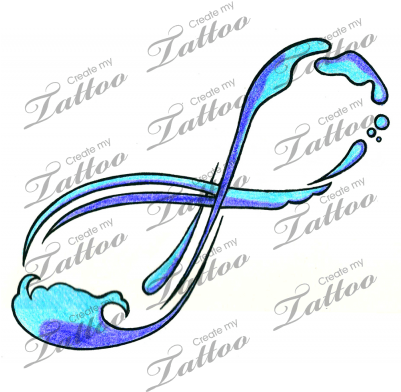 Water Infinity Sign Tattoo - Shield Tattoo Designs - Free Transparent PNG Clipart Images Download. - Transparent PNG Free Download | PNGio
