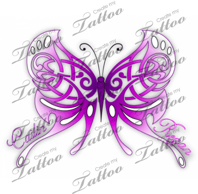 A Mother's Celtic Butterfly Custom Tattoo - Tattoo - Free Transparent PNG Clipart Images Download. - Transparent PNG Free Download | PNGio