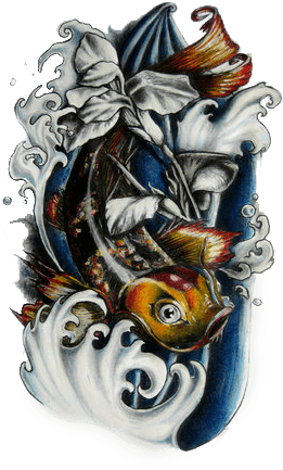 Tattoos Png Designs Image - Koi Fish Tattoo Designs - Free Transparent PNG Clipart Images Download. - Transparent PNG Free Download | PNGio