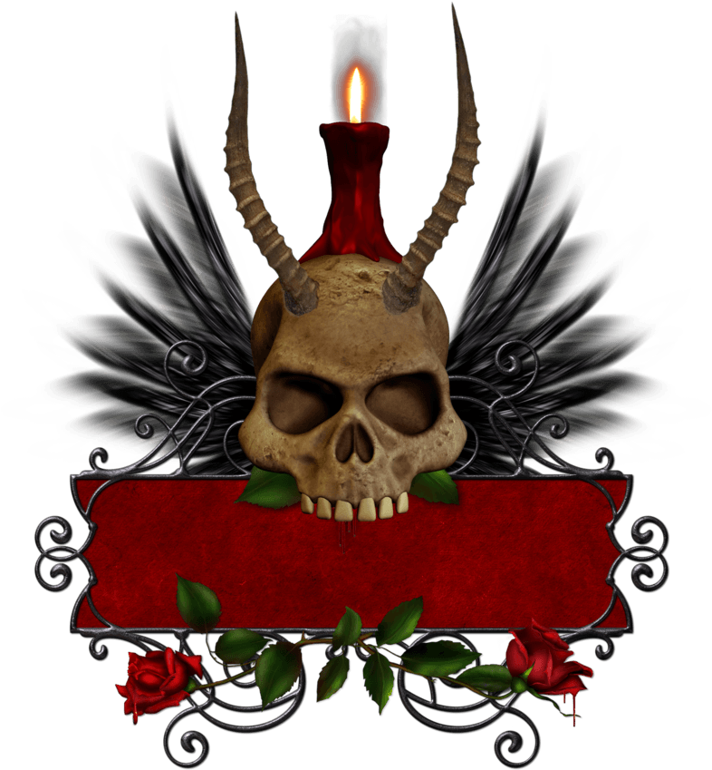 Horned Skull Png 2 By Collect And Creat - Tattoo Artist - Free Transparent PNG Clipart Images Download. - Transparent PNG Free Download | PNGio