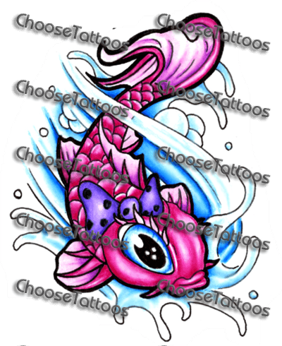 Drawn Koi Girly - Girl Koi Fish Tattoo Designs - Free Transparent PNG Clipart Images Download. - Transparent PNG Free Download | PNGio