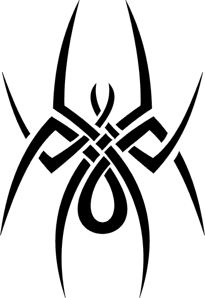 Tribal Tattoo - Tribal Spider Tattoo Designs - Free Transparent PNG Clipart Images Download. - Transparent PNG Free Download | PNGio