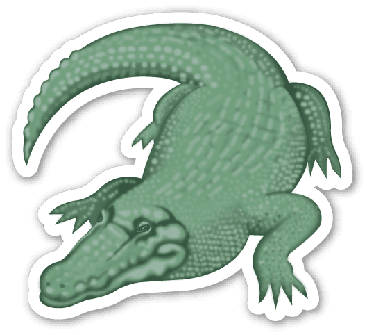 Crocodile - Crocodile Emoji Tattoo - Free Transparent PNG Clipart Images Download. - Transparent PNG Free Download | PNGio