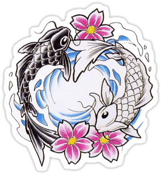 Tattoos On Pinterest Pitbull Yin Yang And Koi - Chinese Fish Tattoo Designs - Free Transparent PNG Clipart Images Download. - Transparent PNG Free Download | PNGio