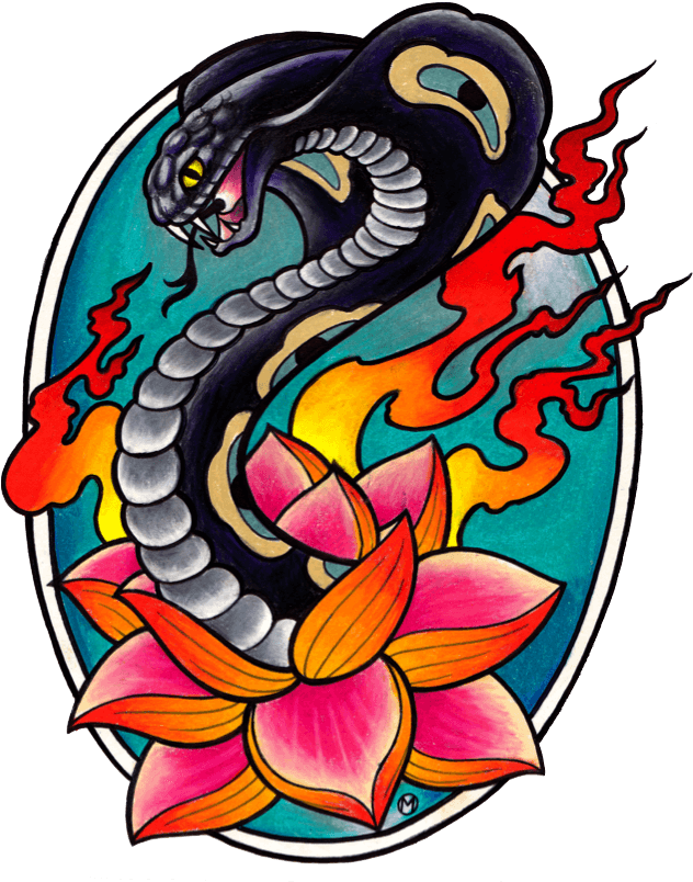 90 Cobra Tattoo Designs For Men - Black Cobra Tattoos - Free Transparent PNG Clipart Images Download. - Transparent PNG Free Download | PNGio