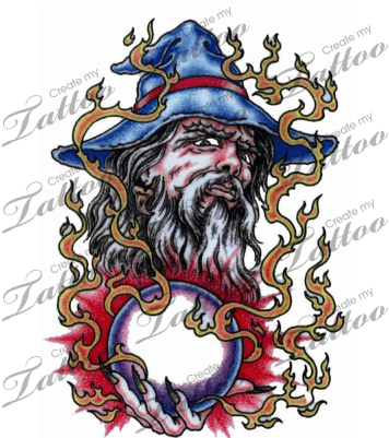 Marketplace Tattoo Wizard - Wizard Tattoos - Free Transparent PNG Clipart Images Download. - Transparent PNG Free Download | PNGio