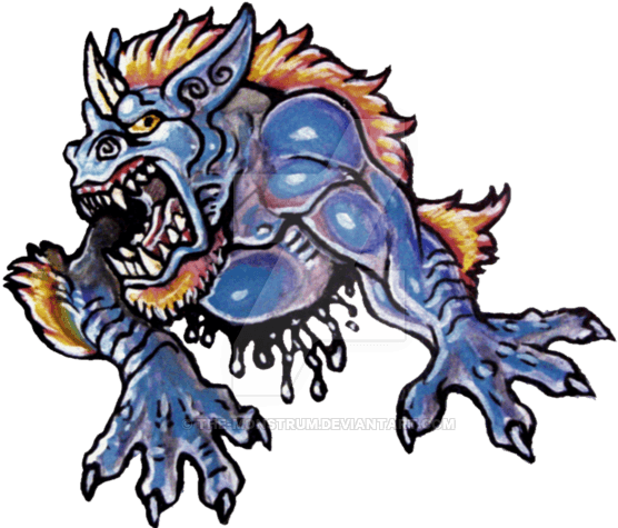 Colour Test Tattoo Oni By The-monstrum - Colorfull Tattoo Art Png - Free Transparent PNG Clipart Images Download. - Transparent PNG Free Download | PNGio