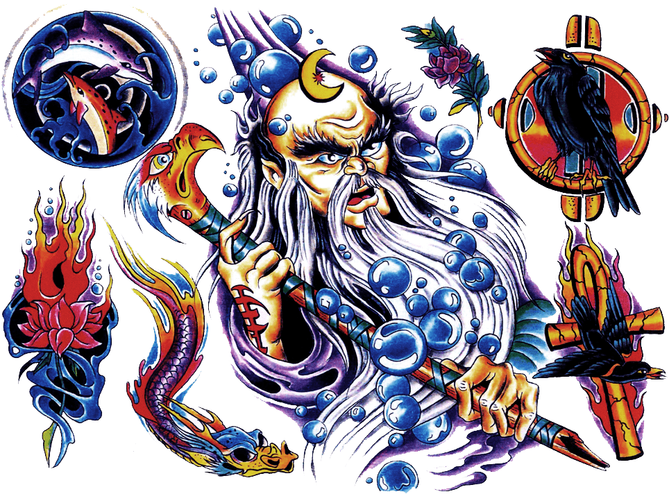 Colored Tattoo Shape - Tattoo - Free Transparent PNG Clipart Images Download. - Transparent PNG Free Download | PNGio