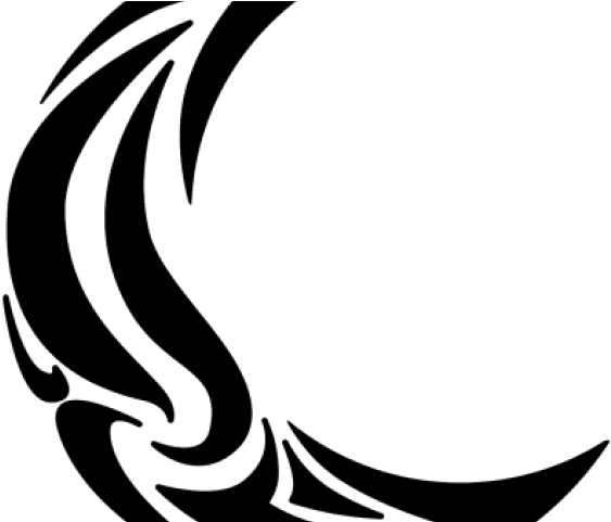 Crescent Clipart Tribal - Luna Tribal Tattoo - Free Transparent PNG Clipart Images Download. - Transparent PNG Free Download | PNGio