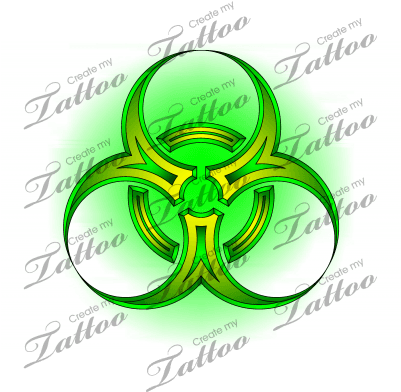 Biohazard Symbol Clipart Tribal - Hulk Radiation Symbol Tattoo - Free Transparent PNG Clipart Images Download. - Transparent PNG Free Download | PNGio