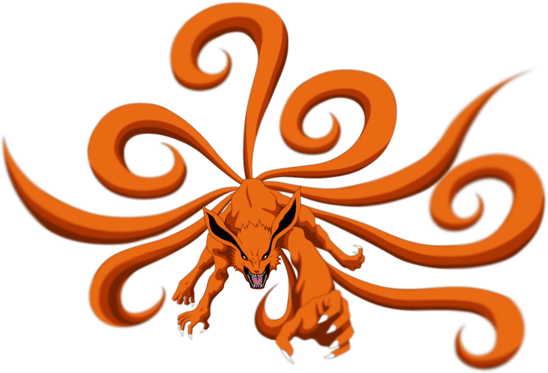 Naruto The Nine Tail Fox By Mynameisneo - Nine Tailed Fox Tattoo - Free Transparent PNG Clipart Images Download. - Transparent PNG Free Download | PNGio