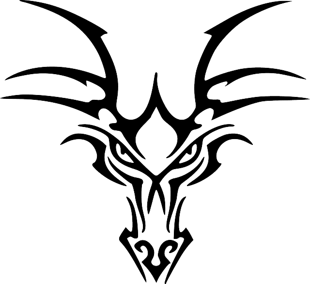 Ancient Celtic Dragon Head Designs - Tribal Dragon Head Tattoo - Free Transparent PNG Clipart Images Download. - Transparent PNG Free Download | PNGio