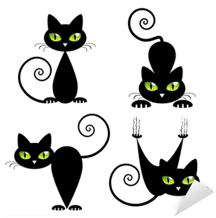 Small Cat Tattoo With Green Eyes - Free Transparent PNG Clipart Images Download. - Transparent PNG Free Download | PNGio
