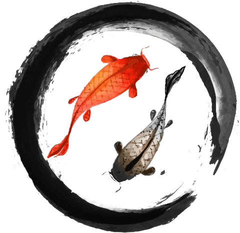 Pisces Png Transparent Images - Zen Circle And Koi Fish Tattoo - Free Transparent PNG Clipart Images Download. - Transparent PNG Free Download | PNGio