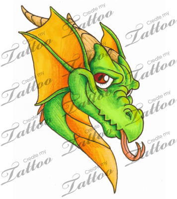 Marketplace Tattoo Friendly Dragon - Friendly Dragon Tattoos - Free Transparent PNG Clipart Images Download. - Transparent PNG Free Download | PNGio