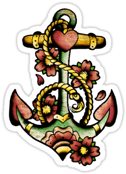 Old School Anchor Tattoo Designs - Free Transparent PNG Clipart Images Download. - Transparent PNG Free Download | PNGio