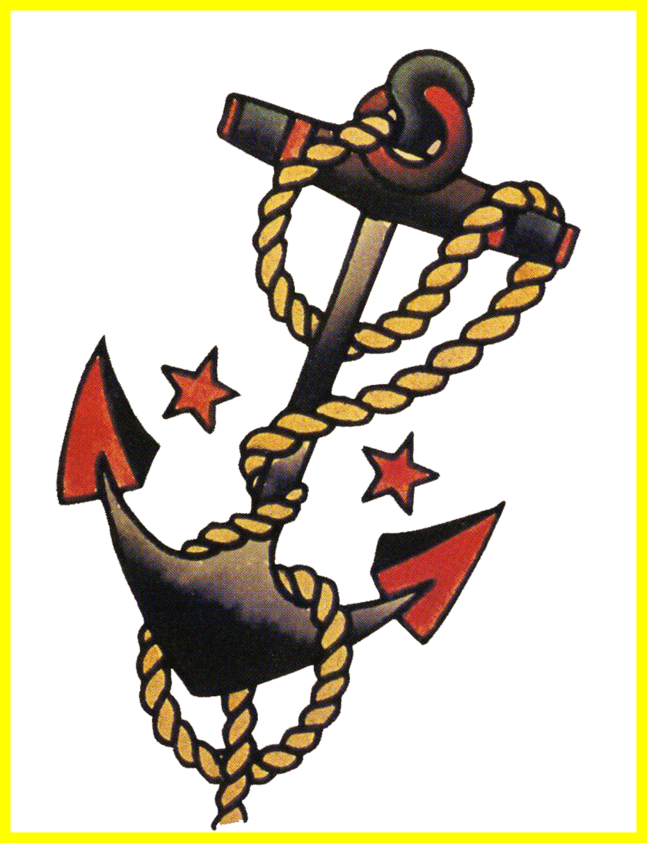 Awesome Sailor Jerry Vintage Tattoo Designs Anchors - Sailor Jerry Anchor Tattoo - Free Transparent PNG Clipart Images Download. - Transparent PNG Free Download | PNGio