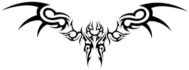 Gothic Tattoo Bird - Tribal Back Tattoo Design - Free Transparent PNG Clipart Images Download. - Transparent PNG Free Download | PNGio