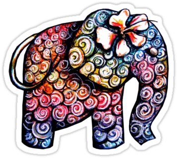 Tattoo Elephant Tshirt By Karin Taylor - Elephant Tattoo - Free Transparent PNG Clipart Images Download. - Transparent PNG Free Download | PNGio