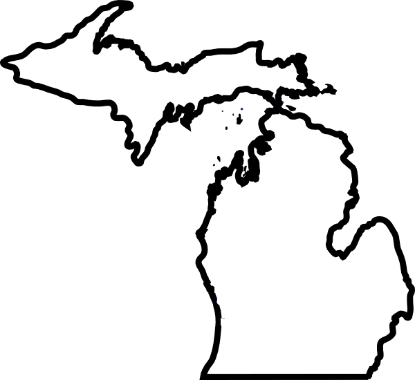State Of Michigan Outline Tattoo - Free Transparent PNG Clipart Images Download. - Transparent PNG Free Download | PNGio