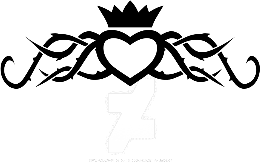 Tribal Heart Tattoo Design By Wearwolfclothing - Tattoo - Free Transparent PNG Clipart Images Download. - Transparent PNG Free Download | PNGio