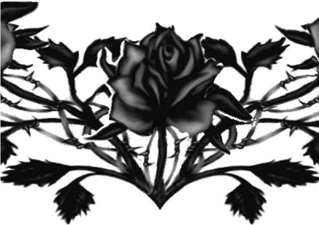 Gothic Tattoos Clipart Garden - Black Rose Tattoo Png - Free Transparent PNG Clipart Images Download. - Transparent PNG Free Download | PNGio
