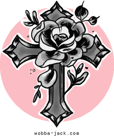 Significato Tatuaggio Rosa Croce Wobba-jack Tattoo - Croce Tattoo Old School - Free Transparent PNG Clipart Images Download. - Transparent PNG Free Download | PNGio