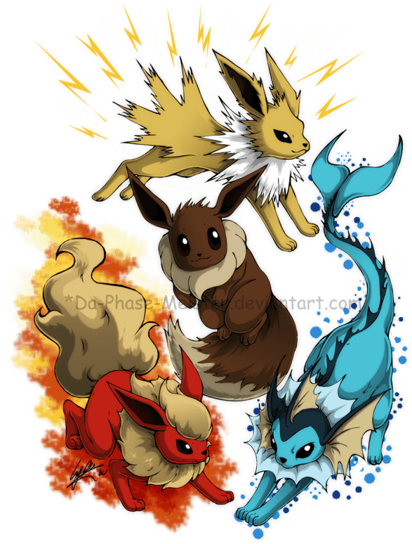 Pokemon Eeveelutions Tattoo Design - Original Eeveelutions Tattoos - Free Transparent PNG Clipart Images Download. - Transparent PNG Free Download | PNGio