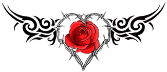 Gothic Clipart Transparent - Barb Wire Heart Tattoo - Free Transparent PNG Clipart Images Download. - Transparent PNG Free Download | PNGio