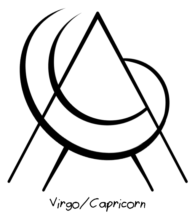 “virgo/capricorn” Sigil Requested By Anonymous - Tattoo - Free Transparent PNG Clipart Images Download. - Transparent PNG Free Download | PNGio