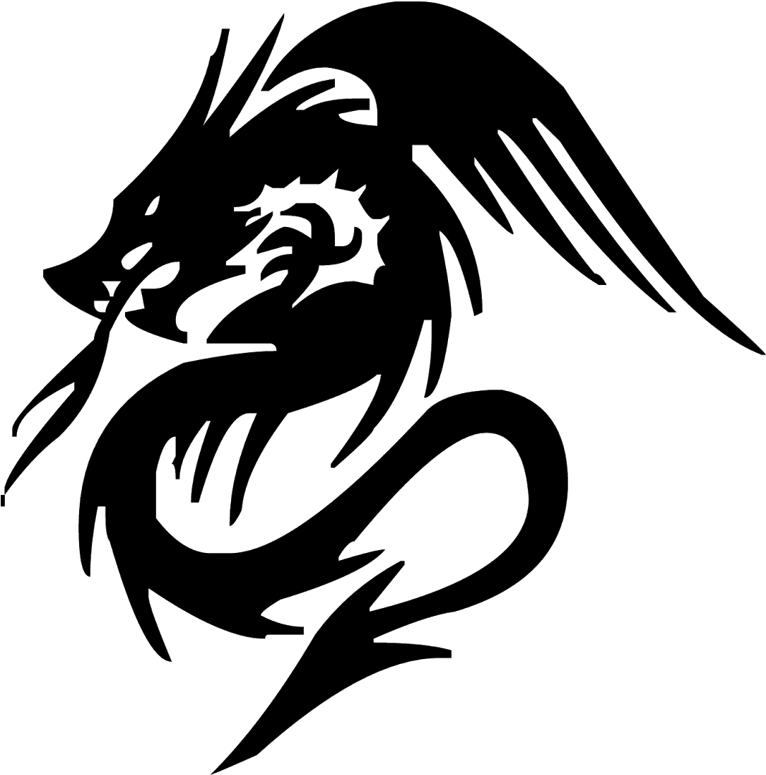 1423483687750 Source - Dragon Tribal Tattoo Designs - Free Transparent PNG Clipart Images Download. - Transparent PNG Free Download | PNGio