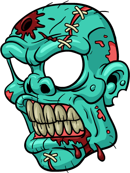 Zombie Stickers Messages Sticker-2 - Cartoon Zombie Tattoo - Free Transparent PNG Clipart Images Download. - Transparent PNG Free Download | PNGio