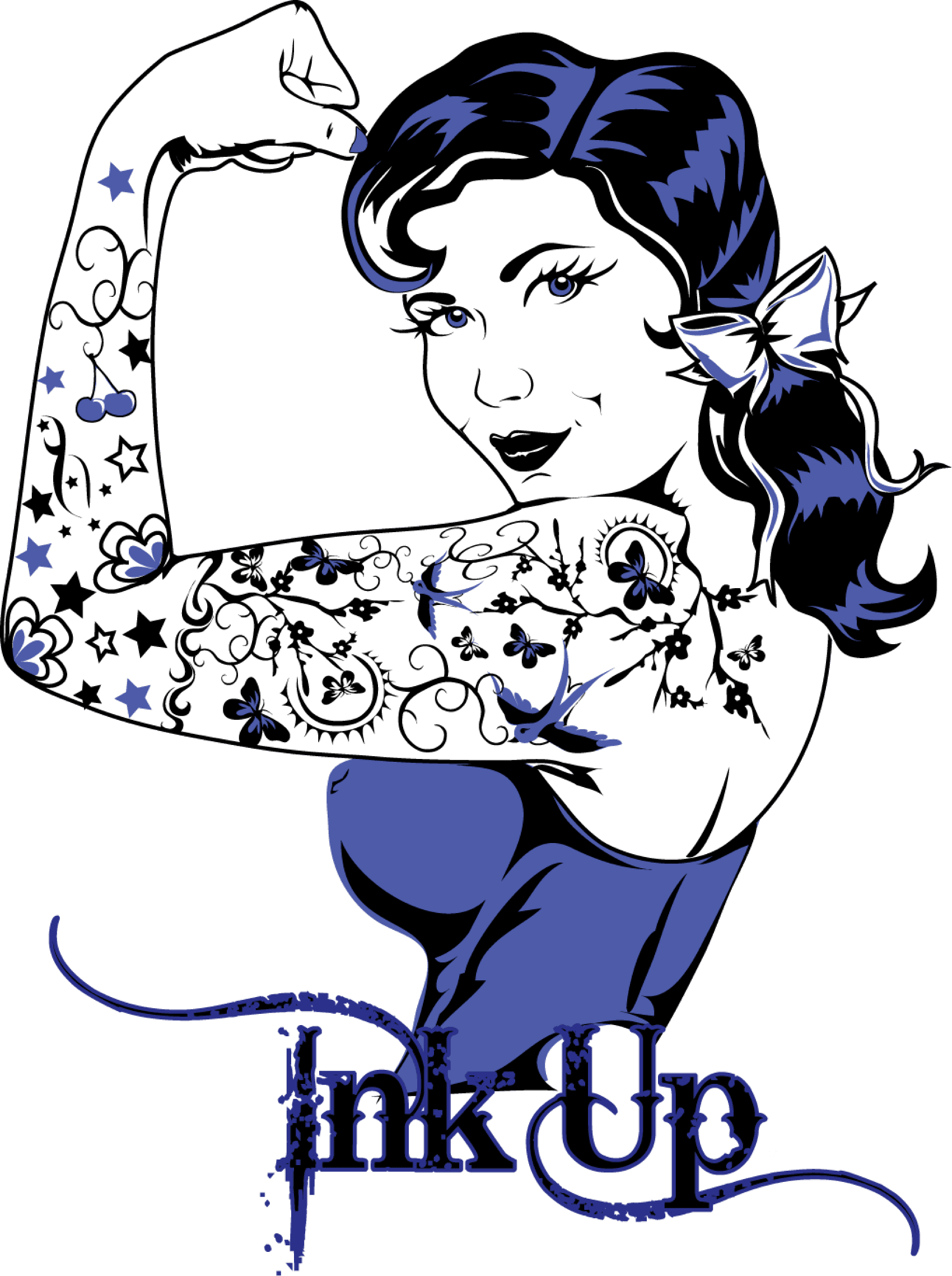 Retro Rockabilly Tattoo Girl - Pin Up Girls Old School Tattoo - Free Transparent PNG Clipart Images Download. - Transparent PNG Free Download | PNGio