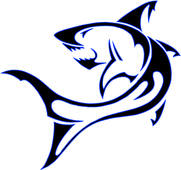 Tattoos Designs High Quality Photos And Flash - Blue Tribal Shark Tattoo - Free Transparent PNG Clipart Images Download. - Transparent PNG Free Download | PNGio