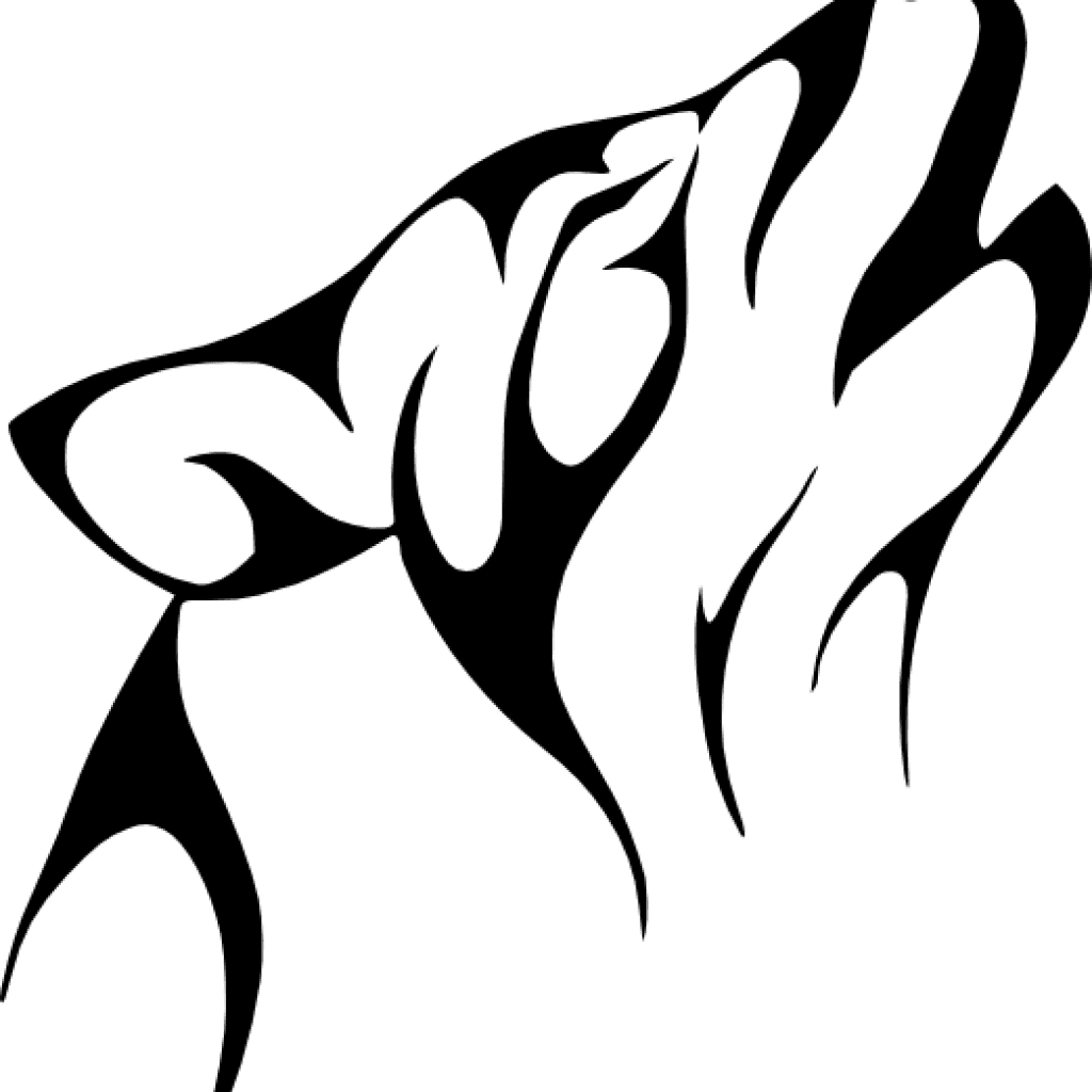 Wolf Clipart Best Photos Of Simple Wolf Outline Wolf - Tribal Tattoo Wolf Simple - Free Transparent PNG Clipart Images Download. - Transparent PNG Free Download | PNGio