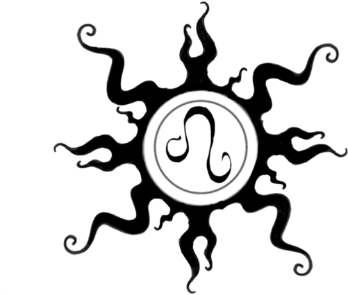 Zodiac Tattoos Png Image - Leo Sun Sign Tattoo - Free Transparent PNG Clipart Images Download. - Transparent PNG Free Download | PNGio
