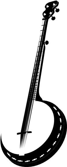 Banner Free Hillbilly Drawing Banjo - Banjo Silhouette Tattoo - Free Transparent PNG Clipart Images Download. - Transparent PNG Free Download | PNGio