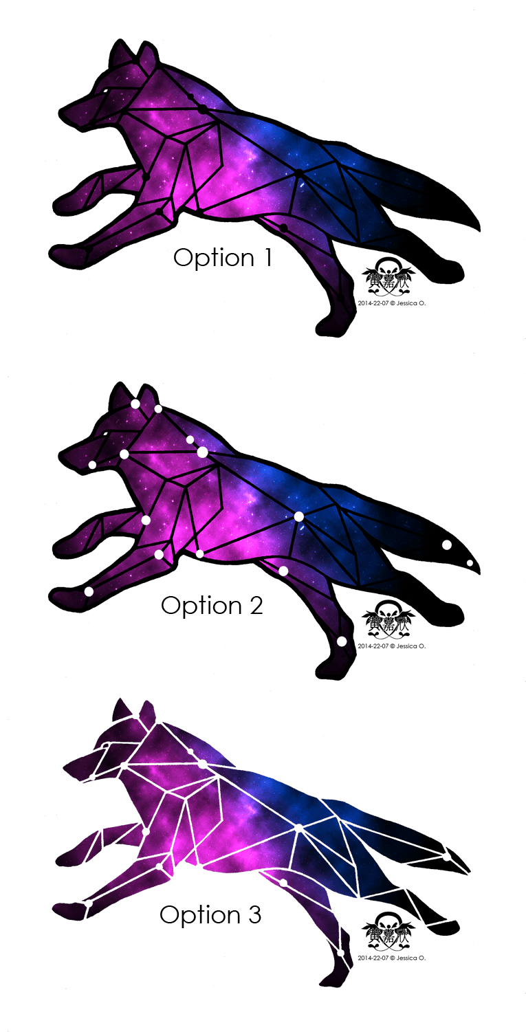 Geometric Galaxy Wolf Tattoo Design Based Off The Actual - Lupus Constellation Tattoo - Free Transparent PNG Clipart Images Download. - Transparent PNG Free Download | PNGio