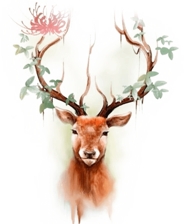 Elk Moose Tattoo Color Deer Head Reindeer Clipart - Tattoo Stag Antlers - Free Transparent PNG Clipart Images Download. - Transparent PNG Free Download | PNGio
