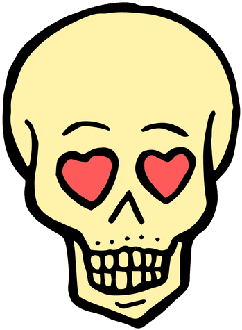 Skull Tattoo Clipart Transparent - Skull Heart Eyes Tattoo - Free Transparent PNG Clipart Images Download. - Transparent PNG Free Download | PNGio