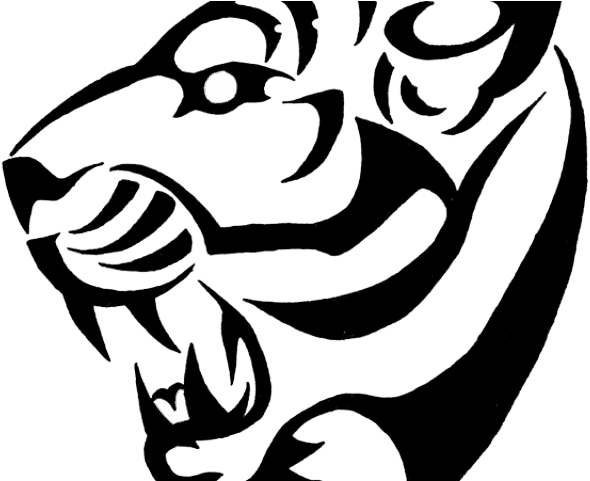 Tribal Tattoos Clipart Siren - Simple Tiger Tattoo Designs - Free Transparent PNG Clipart Images Download. - Transparent PNG Free Download | PNGio