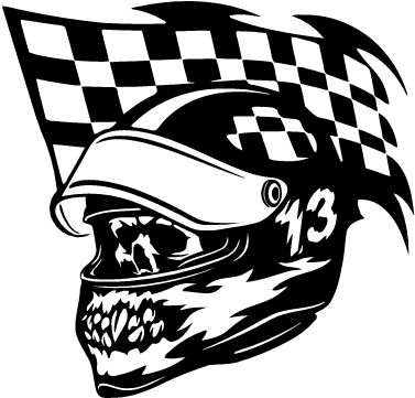 Checkered Flags And Skull Tattoo - Free Transparent PNG Clipart Images Download. - Transparent PNG Free Download | PNGio