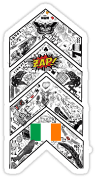 "one Direction Inspired* Chevron Tattoo" Stickers By - One Direction Tattoo Png - Free Transparent PNG Clipart Images Download. - Transparent PNG Free Download | PNGio