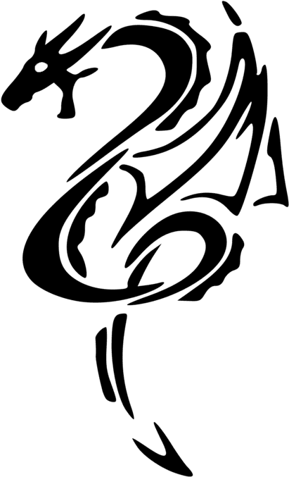 All Photo Png Clipart - Simple Tribal Dragon Tattoo - Free Transparent PNG Clipart Images Download. - Transparent PNG Free Download | PNGio