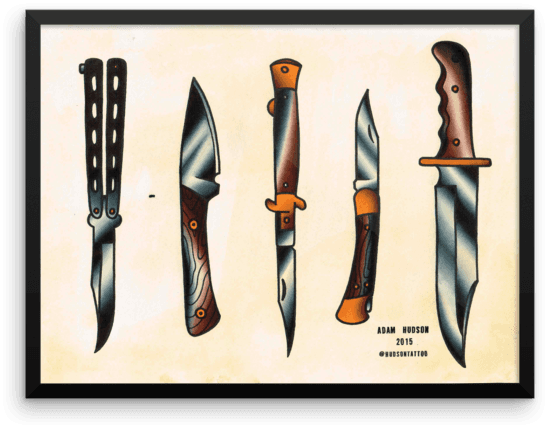 600 X 600 3 - American Traditional Knife Tattoo - Free Transparent PNG Clipart Images Download. - Transparent PNG Free Download | PNGio