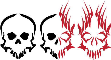 More Like Good And Evil Tribal Skulls By Demonking-aka - Evil Tribal Tattoo Designs - Free Transparent PNG Clipart Images Download. - Transparent PNG Free Download | PNGio