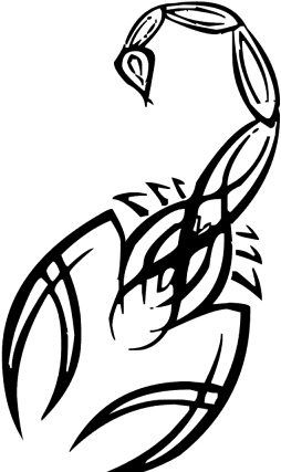 Zodiac Tattoos Clipart Body - Tribal Scorpion Tattoos - Free Transparent PNG Clipart Images Download. - Transparent PNG Free Download | PNGio